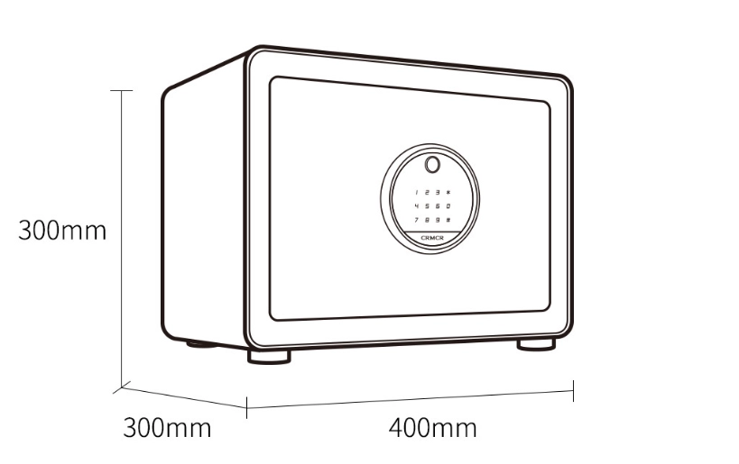 Két sắt gia đình thông minh chống trộm Xiaomi CRMCR Karma Anno Pro BGX-X1-30MP (khóa điện tử   khóa vân tay)